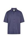Cleptomanicx Easy Kurzarmhemd Herren - Nightshadow Blue