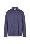 Cleptomanicx Easy Langarmhemd Herren - Nightshadow Blue