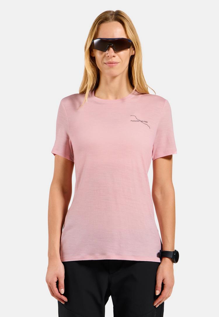 Odlo Odlo Cubic Light T‑Shirt Funktionsshirt Damen - hyper pink melange(30324) - 0 | SportScheck