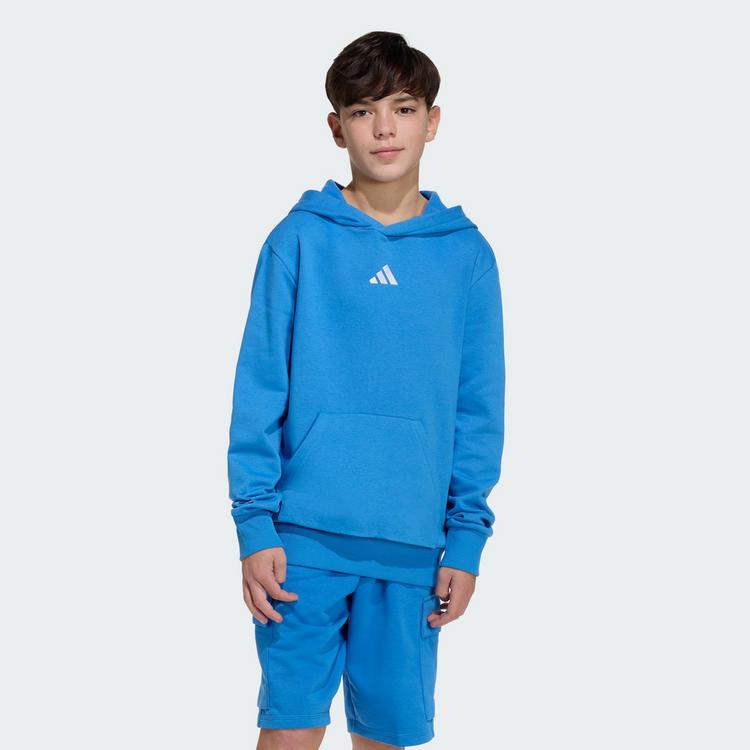 adidas adidas Essentials Kids Hoodie Kapuzenshirt Kinder - Ray Blue / White - 0 | SportScheck