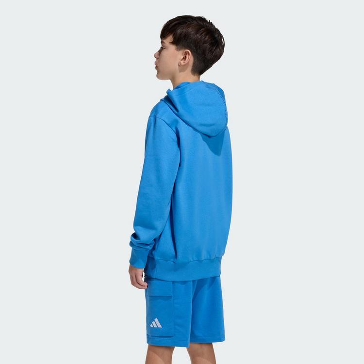 adidas adidas Essentials Kids Hoodie Kapuzenshirt Kinder - Ray Blue / White - 1 | SportScheck