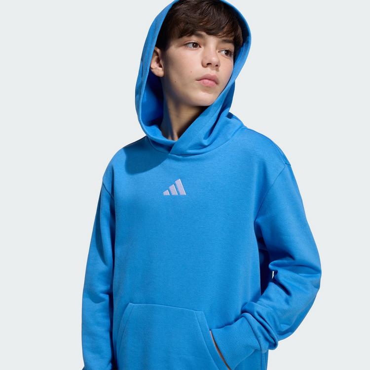 adidas adidas Essentials Kids Hoodie Kapuzenshirt Kinder - Ray Blue / White - 0 | SportScheck