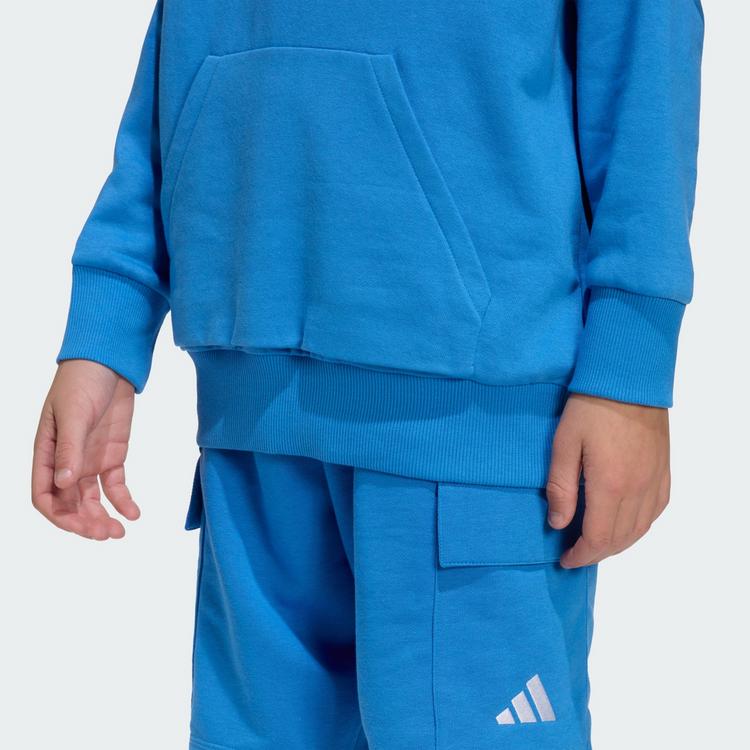 adidas adidas Essentials Kids Hoodie Kapuzenshirt Kinder - Ray Blue / White - 1 | SportScheck