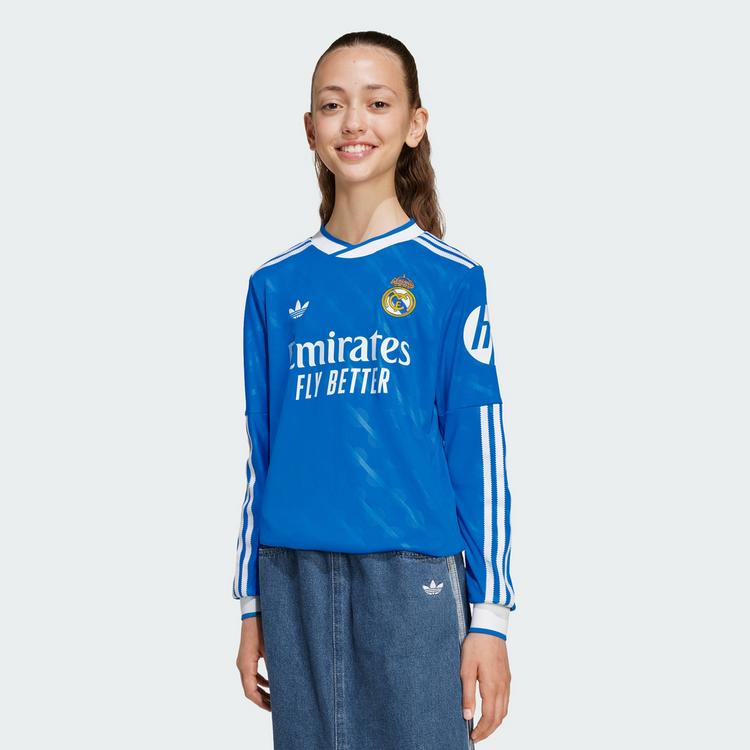 adidas adidas Real Madrid 25/26 Long Sleeve Kids Trikot Kinder - Blue Bird - 0 | SportScheck