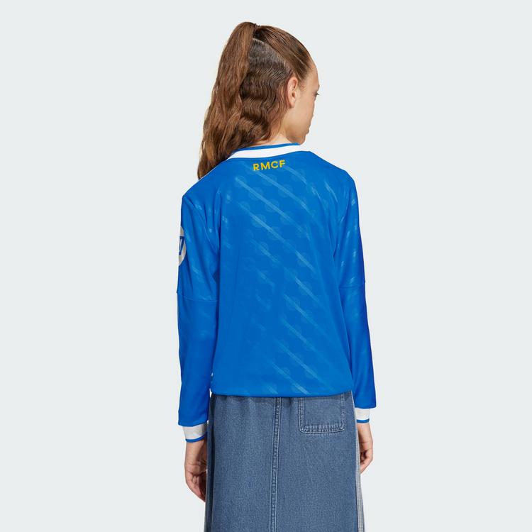 adidas adidas Real Madrid 25/26 Long Sleeve Kids Trikot Kinder - Blue Bird - 1 | SportScheck
