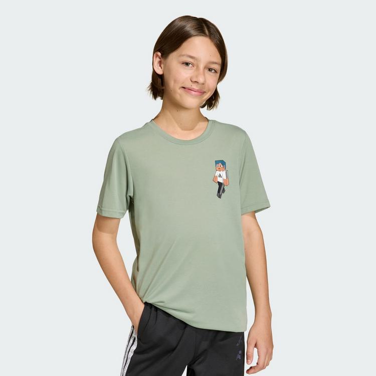 adidas adidas Adidas Minecraft Training T-Shirt T-Shirt Kinder - Silver Green - 0 | SportScheck