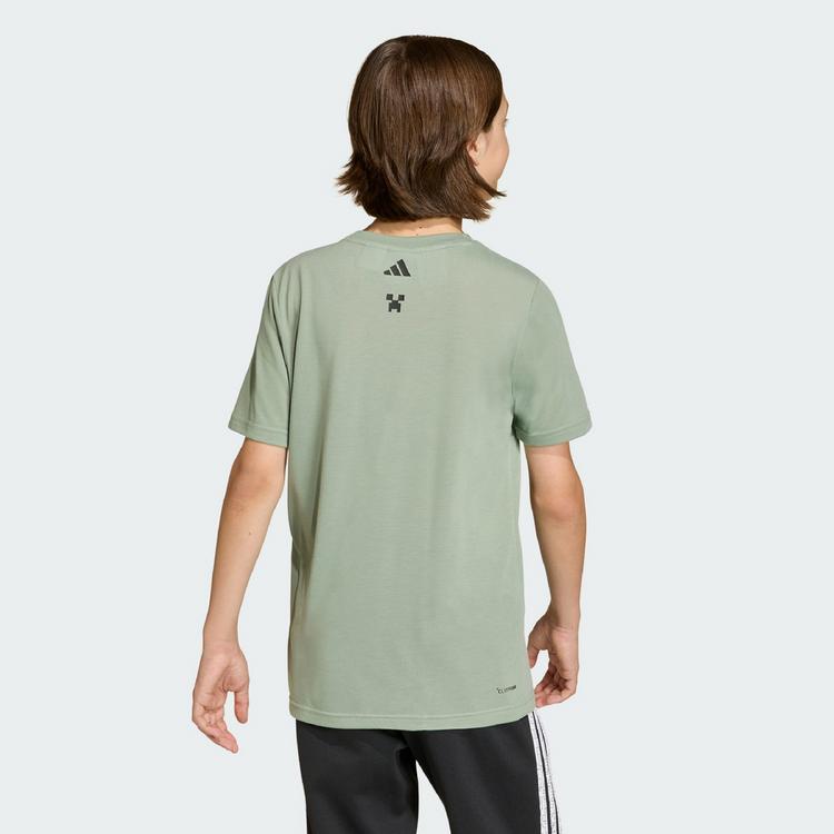 adidas adidas Adidas Minecraft Training T-Shirt T-Shirt Kinder - Silver Green - 1 | SportScheck