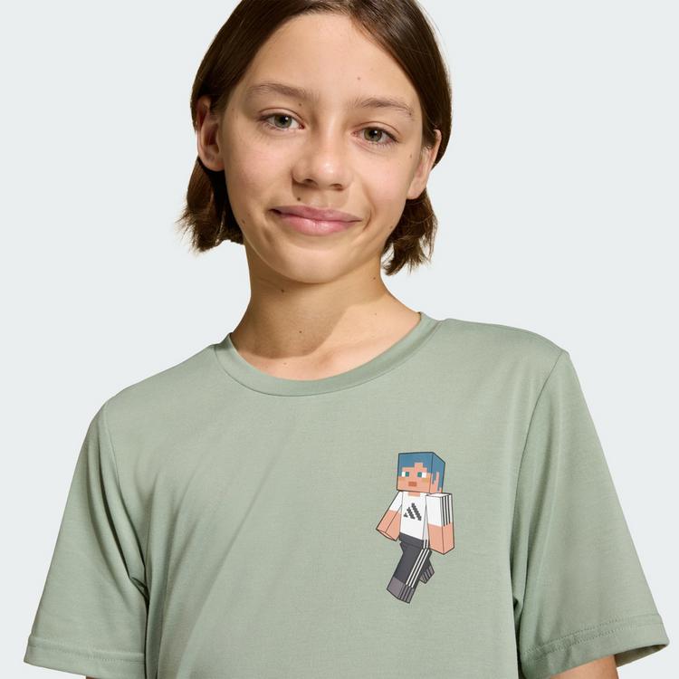 adidas adidas Adidas Minecraft Training T-Shirt T-Shirt Kinder - Silver Green - 0 | SportScheck