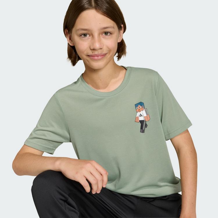adidas adidas Adidas Minecraft Training T-Shirt T-Shirt Kinder - Silver Green - 1 | SportScheck