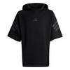 adidas FUTURE ICONS 3-STREIFEN KURZARM-HOODIE Hoodie Kinder - Black / Black