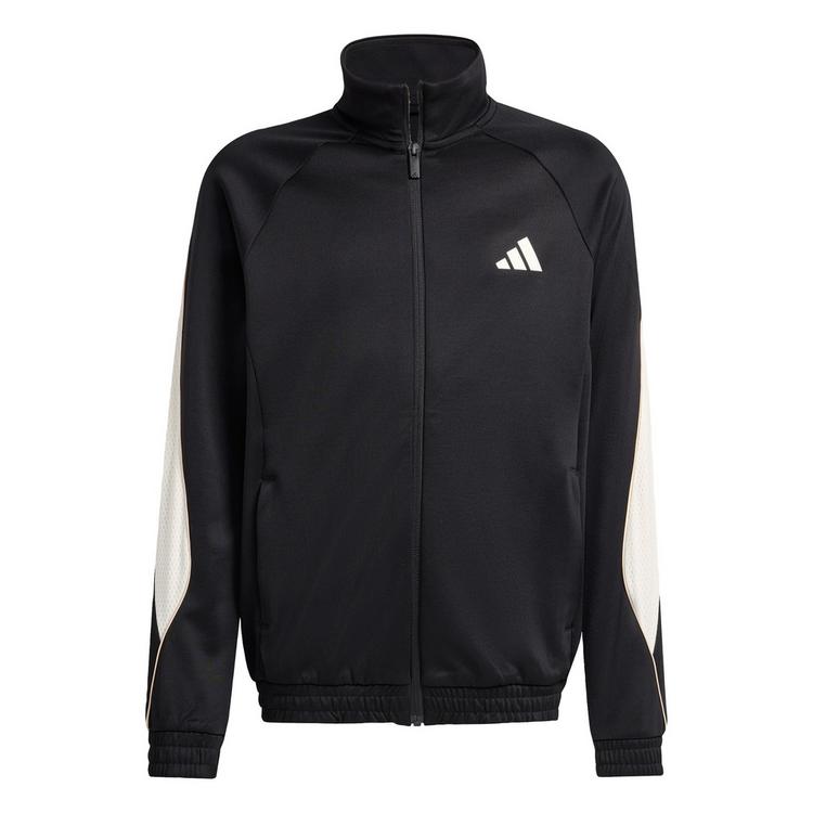 adidas adidas STADIUM TRAININGSJACKE Trainingsanzug Kinder - Black / Off White - 0 | SportScheck