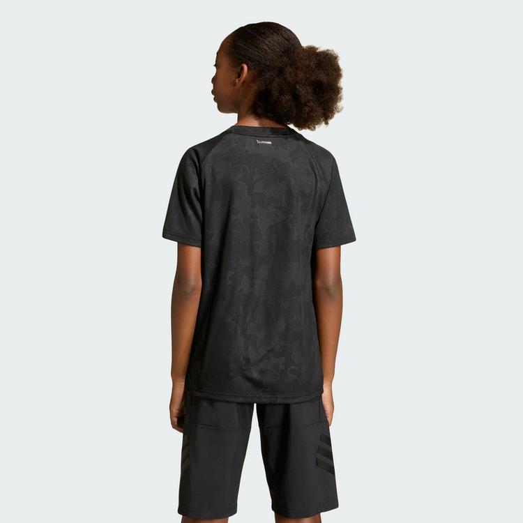 adidas adidas SPORT ICONS STRUCTURED T-SHIRT T-Shirt Kinder - Black / Black - 1 | SportScheck