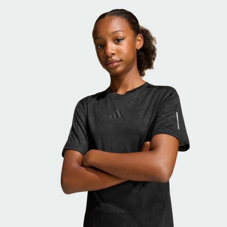 adidas adidas SPORT ICONS STRUCTURED T-SHIRT T-Shirt Kinder - Black / Black - 0 | SportScheck
