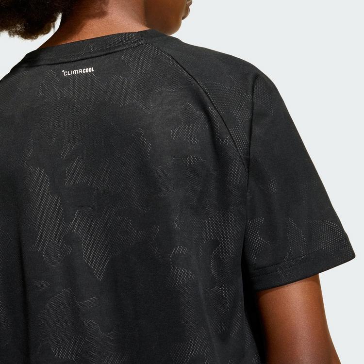 adidas adidas SPORT ICONS STRUCTURED T-SHIRT T-Shirt Kinder - Black / Black - 1 | SportScheck