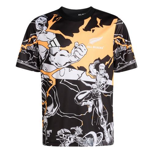 adidas ALL BLACKS MARVEL CAPTAINS RUN JERSEY Funktionsshirt Kinder