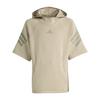 adidas FUTURE ICONS 3-STREIFEN KURZARM-HOODIE Hoodie Kinder - Wonder Cargo / Clay
