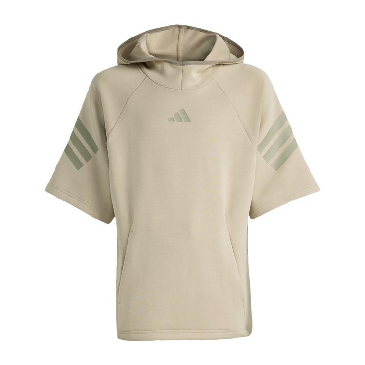 adidas adidas FUTURE ICONS 3-STREIFEN KURZARM-HOODIE Hoodie Kinder - Wonder Cargo / Clay - 0 | SportScheck