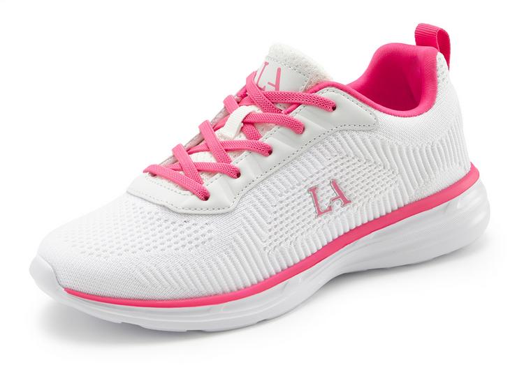 Lascana Lascana Sneaker Sneaker Damen - wei&szlig;/pink - 0 | SportScheck
