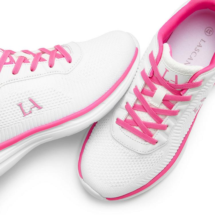 Lascana Lascana Sneaker Sneaker Damen - wei&szlig;/pink - 1 | SportScheck