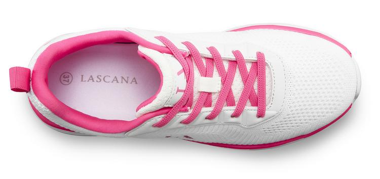 Lascana Lascana Sneaker Sneaker Damen - wei&szlig;/pink - 3 | SportScheck
