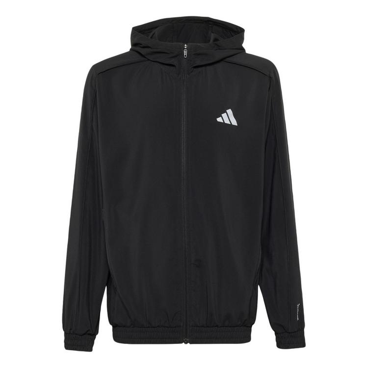 adidas adidas TECH APPAREL TRACK TOP Trainingsjacke Kinder - Black / Black / Reflective Silver - 0 | SportScheck