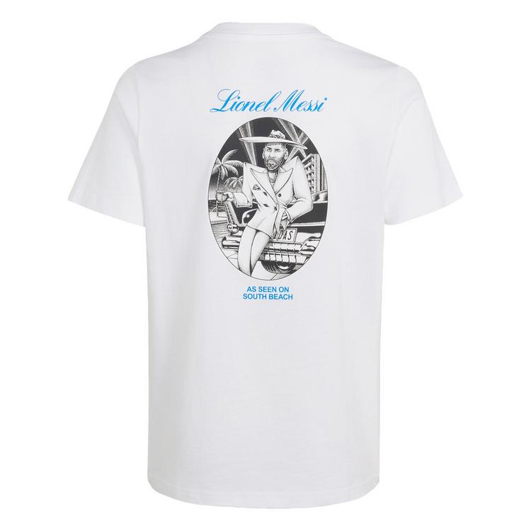 adidas adidas MESSI ICON GRAFIKPRINT T-SHIRT Funktionsshirt Kinder - White - 0 | SportScheck