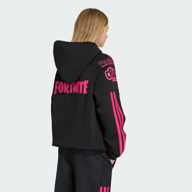 adidas adidas adidas x FORTNITE HOODIE Sweatshirt Hoodie Kinder - Black / Real Magenta - 1 | SportScheck