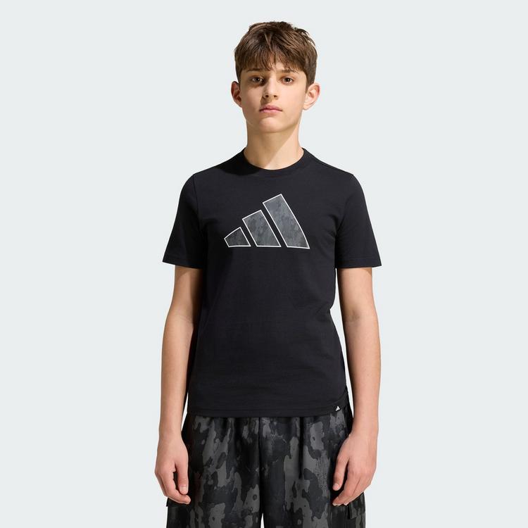 adidas adidas CAMO GRAFIK KIDS T-SHIRT T-Shirt Kinder - Black - 0 | SportScheck
