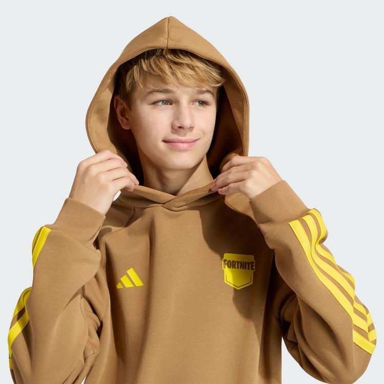 adidas adidas adidas x FORTNITE HOODIE Sweatshirt Hoodie Kinder - Brown Desert / Yellow - 0 | SportScheck