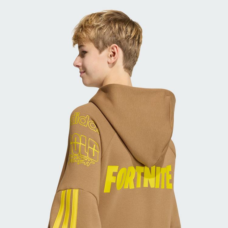 adidas adidas adidas x FORTNITE HOODIE Sweatshirt Hoodie Kinder - Brown Desert / Yellow - 1 | SportScheck