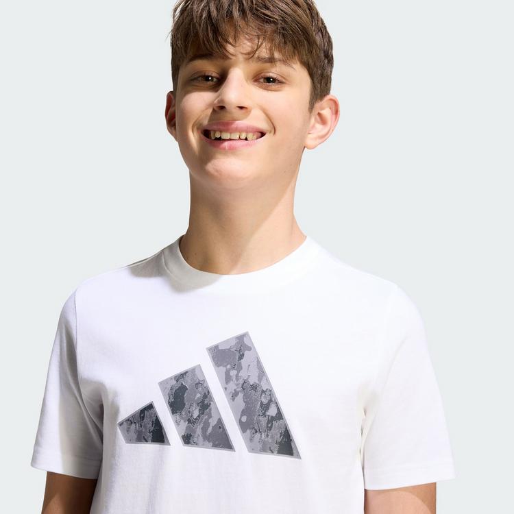 adidas adidas CAMO GRAFIK KIDS T-SHIRT T-Shirt Kinder - White - 0 | SportScheck
