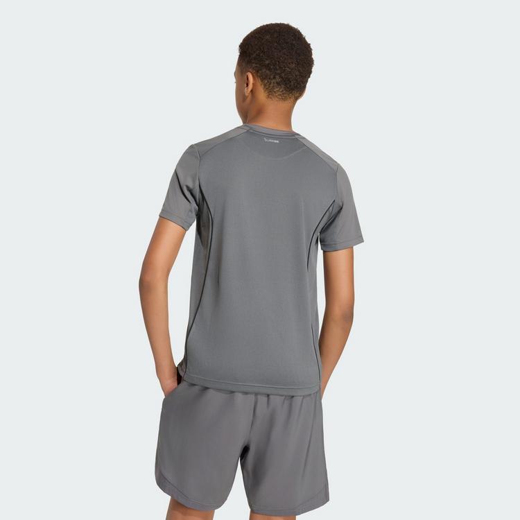 adidas adidas TECH APPAREL CLIMACOOL T-SHIRT T-Shirt Kinder - Grey Five / Reflective Silver - 1 | SportScheck