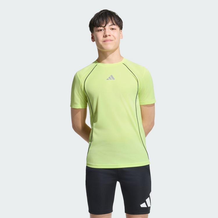 adidas adidas TECH APPAREL CLIMACOOL T-SHIRT T-Shirt Kinder - Frozen Lemon / Reflective Silver - 0 | SportScheck
