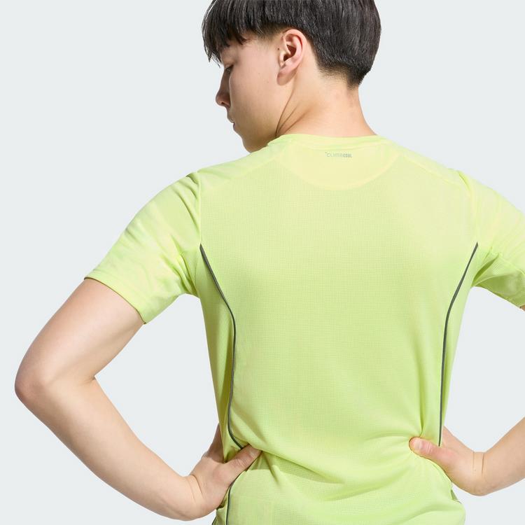 adidas adidas TECH APPAREL CLIMACOOL T-SHIRT T-Shirt Kinder - Frozen Lemon / Reflective Silver - 1 | SportScheck