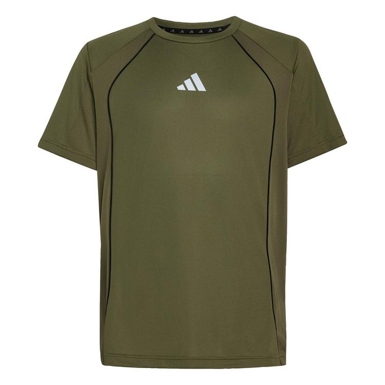 adidas adidas TECH APPAREL CLIMACOOL T-SHIRT T-Shirt Kinder - Olive Strata / Reflective Silver - 0 | SportScheck