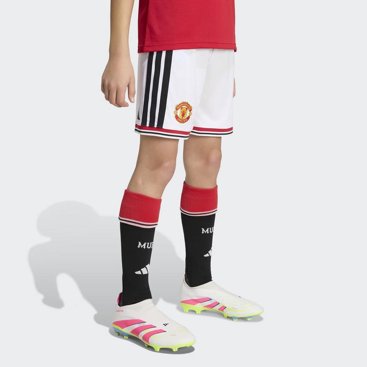 adidas adidas Manchester United 26/27 Kids Heimshorts Fu&szlig;ballshorts Kinder - White - 0 | SportScheck