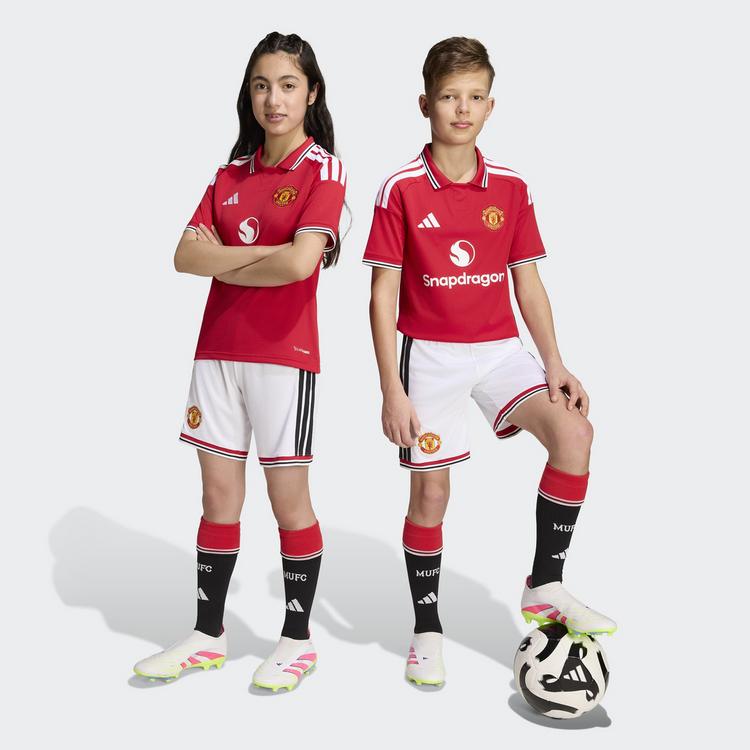 adidas adidas Manchester United 26/27 Kids Heimshorts Fu&szlig;ballshorts Kinder - White - 1 | SportScheck
