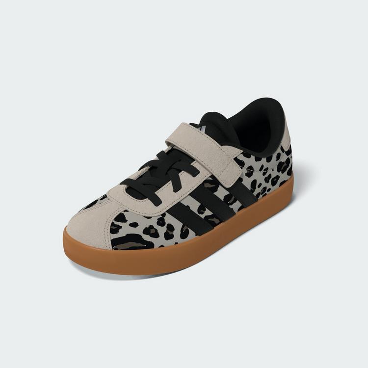 adidas adidas VL COURT 3.0 KIDS SCHUH Sneaker Kinder - Crystal Linen / Core Black / Khaki Six - 6 | SportScheck