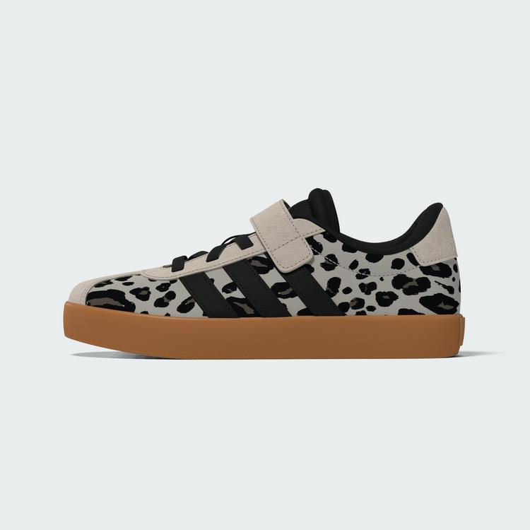 adidas adidas VL COURT 3.0 KIDS SCHUH Sneaker Kinder - Crystal Linen / Core Black / Khaki Six - 10 | SportScheck