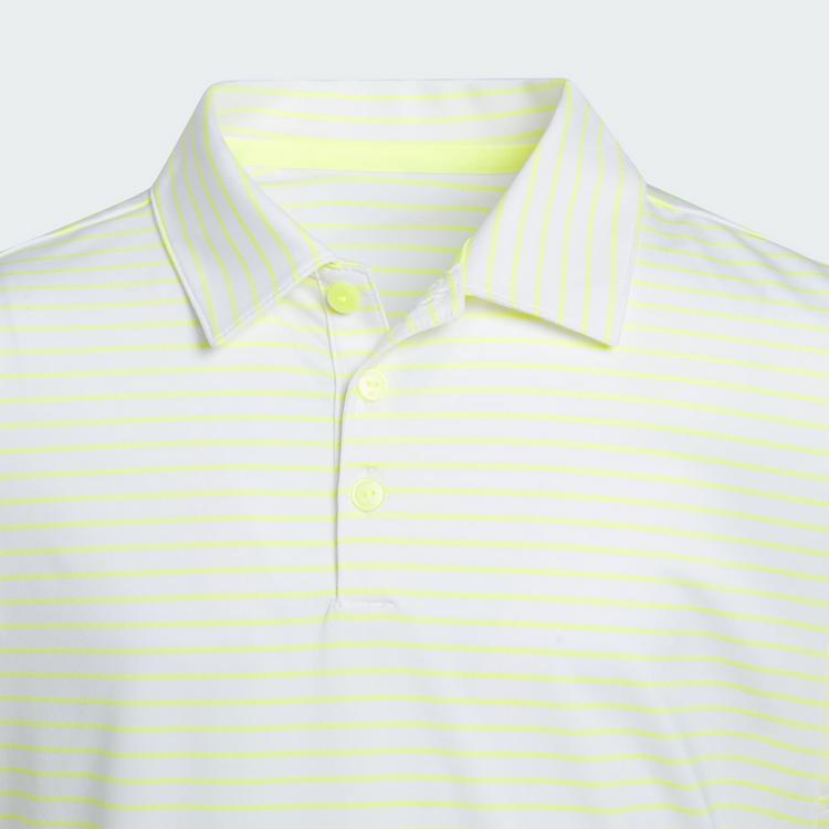 adidas adidas CLIMACOOL GESTREIFTES POLOSHIRT Funktionsshirt Kinder - Solar Lemon / White - 3 | SportScheck