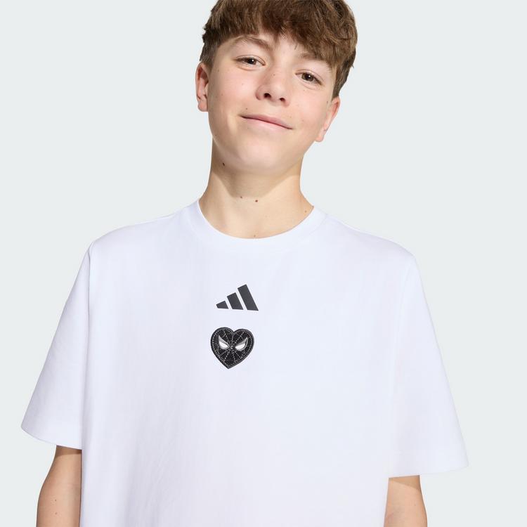 adidas adidas adidas Marvel Spider-Man Grafik T-Shirt T-Shirt Kinder - White / Black - 0 | SportScheck