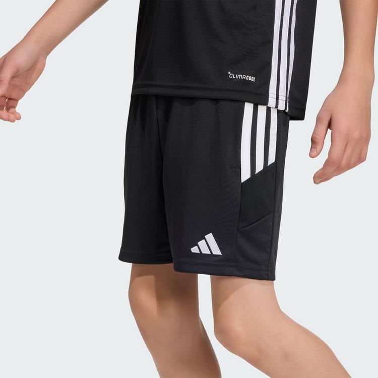 adidas adidas TIRO 26 ESSENTIALS KIDS SHORTS Fu&szlig;ballshorts Kinder - Black / Black / White - 0 | SportScheck