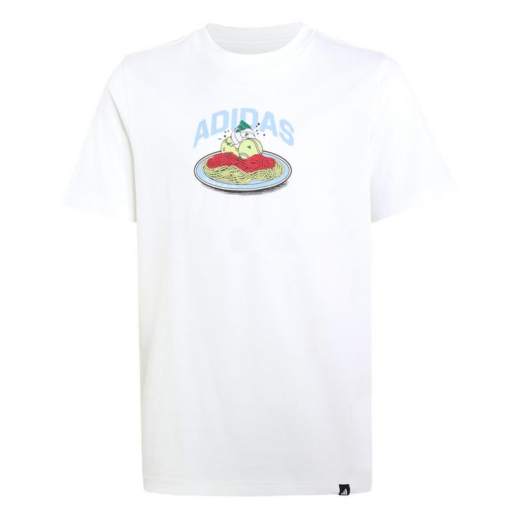 adidas adidas PASTA GRAPHIC T-SHIRT JUNIOR T-Shirt Kinder - White - 0 | SportScheck
