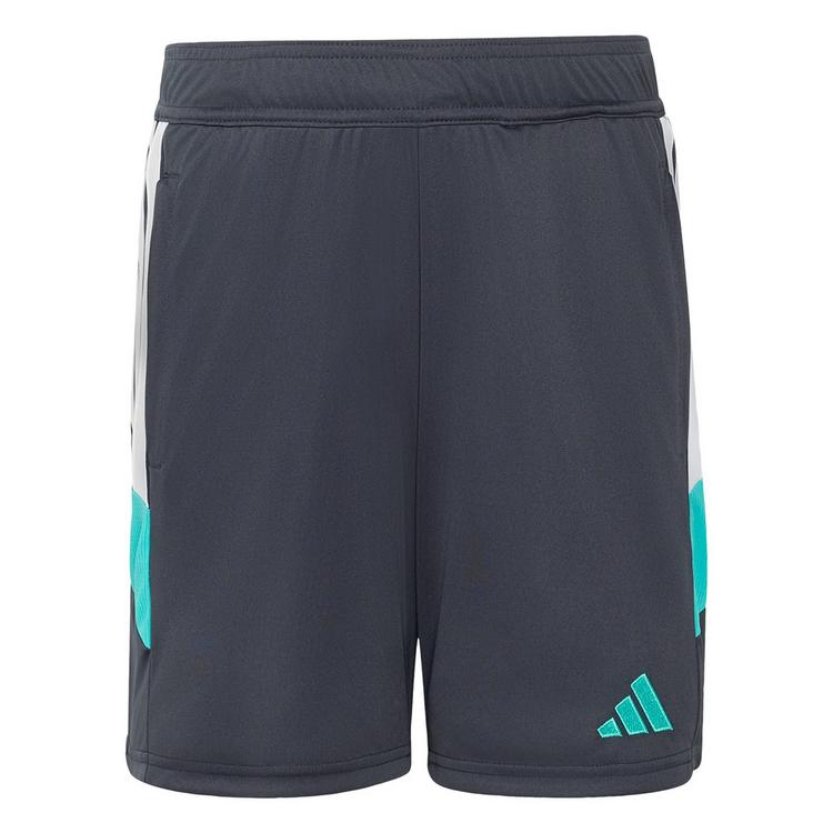 adidas adidas TIRO 26 ESSENTIALS KIDS SHORTS Fu&szlig;ballshorts Kinder - Night Grey / Mint Rush / White - 0 | SportScheck