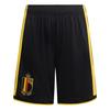 adidas Belgien 26 Kids Heimshorts Fu&szlig;ballshorts Kinder - Black / Bold Gold