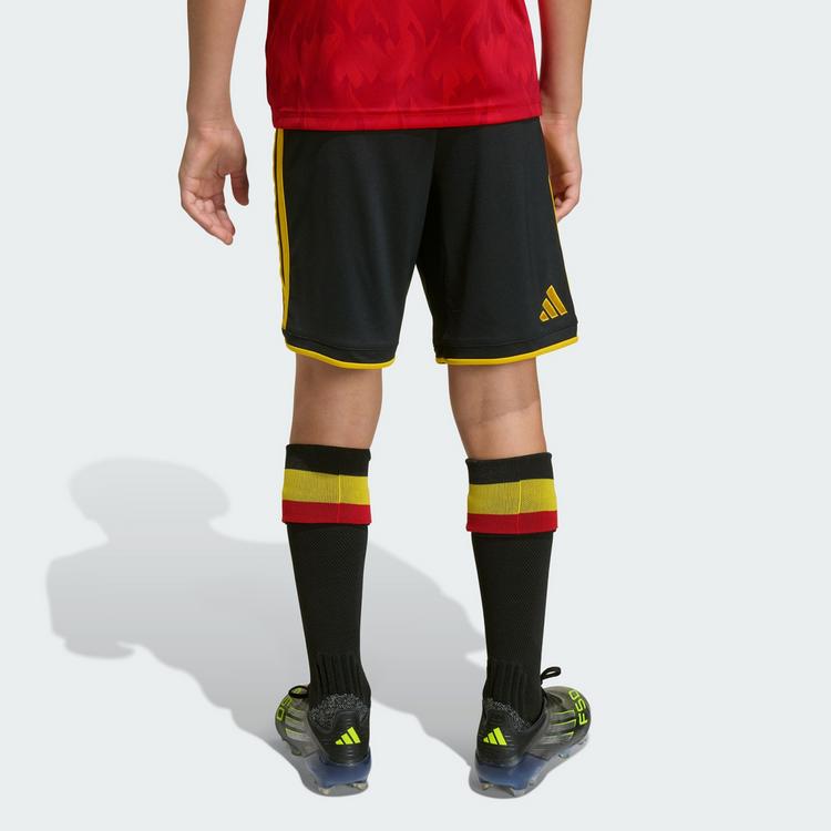 adidas adidas Belgien 26 Kids Heimshorts Fu&szlig;ballshorts Kinder - Black / Bold Gold - 1 | SportScheck
