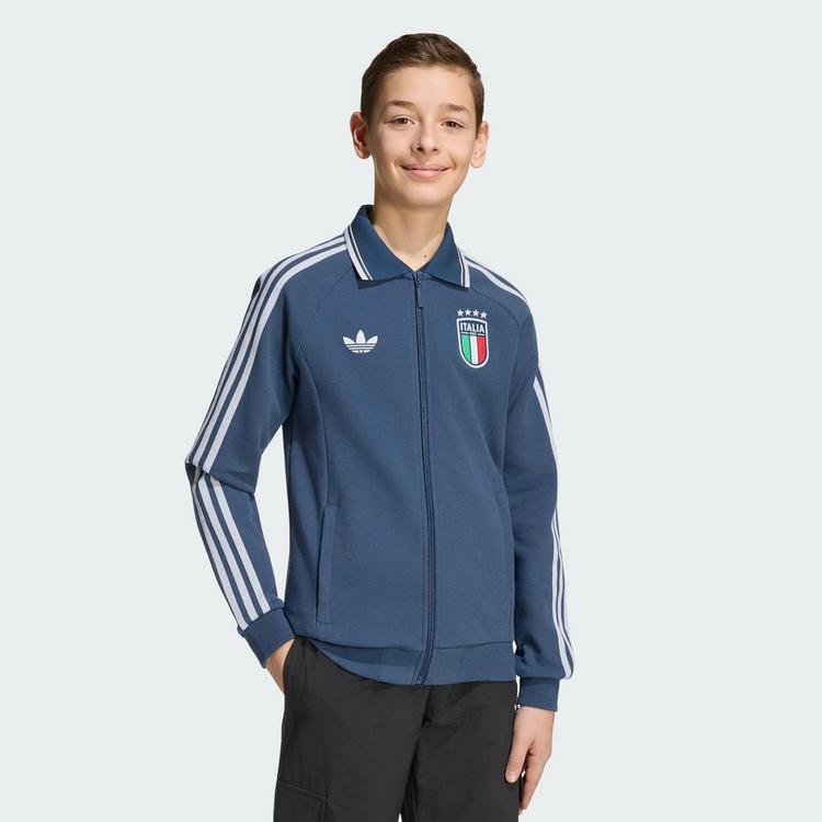 adidas adidas Italien Kids Anthem Ausw&auml;rtsjacke Trainingsanzug Kinder - Night Marine - 0 | SportScheck
