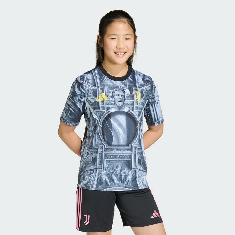 adidas adidas JUVENTUS TURIN 25/26 KIDS AUFW&Auml;RMSHIRT Teamtrikot Kinder - Black - 0 | SportScheck