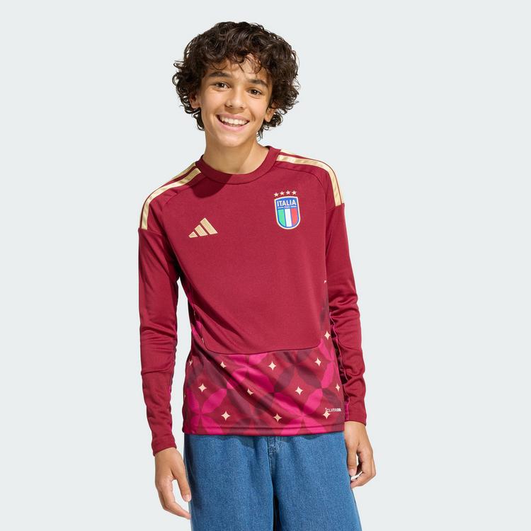 adidas adidas Italien 26 Kids Torwart-Heimtrikot, Trikot Kinder - Team Coll Burgundy 2 - 1 | SportScheck
