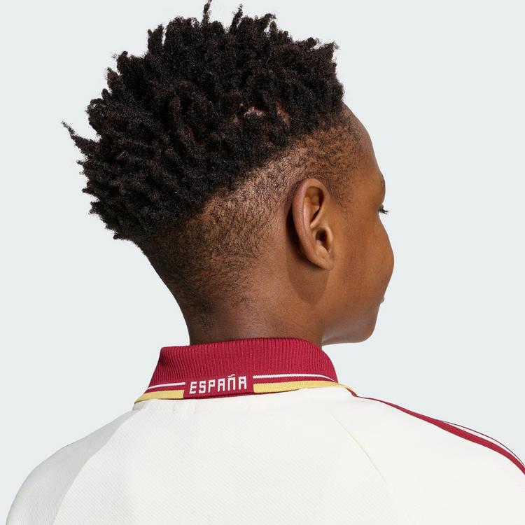 adidas adidas Spanien Anthem Kids Ausw&auml;rtsjacke Trainingsanzug Kinder - Off White - 1 | SportScheck